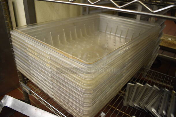 12 Clear Poly Straining Bins. 18x26x4. 12 Times Your Bid! - Image 3 of 3