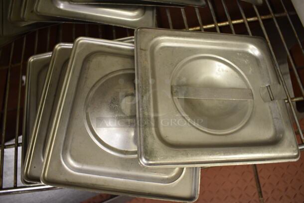14 Stainless Steel 1/6 Size Drop In Bin Lids. 14 Times Your Bid! - Image 2 of 2