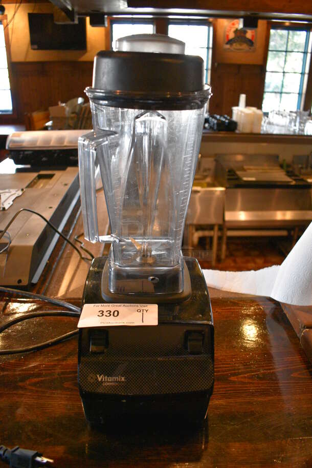 NICE! Vita-Mix Model VM0100 Metal Commercial Countertop Mixer w/ Pitcher. 120 Volts, 1 Phase. Unit Was Working When Restaurant Closed!