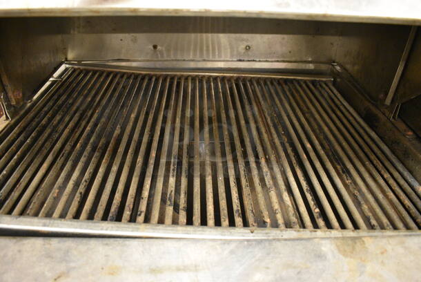 SWEET! MagiCater Stainless Steel Commercial Floor Style Propane Gas Powered Charbroiler Smoker on Commercial Casters. 68x34x52. Unit Was Working When Restaurant Closed! - Image 7 of 11