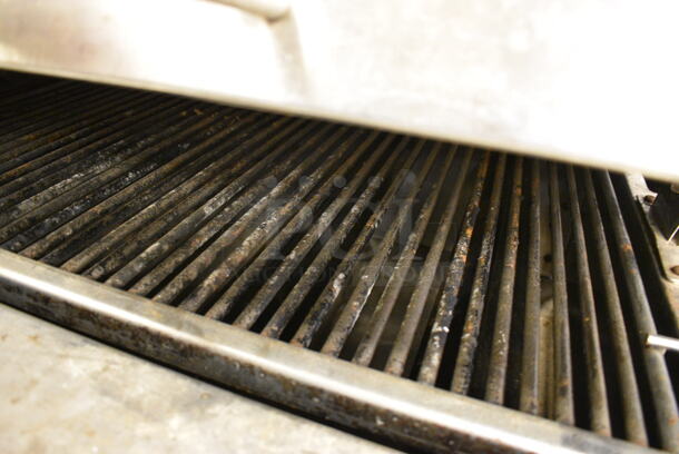SWEET! MagiCater Stainless Steel Commercial Floor Style Propane Gas Powered Charbroiler Smoker on Commercial Casters. 68x34x52. Unit Was Working When Restaurant Closed! - Image 8 of 11