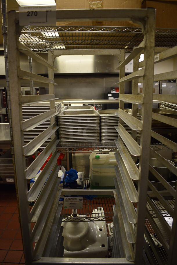 Metal Commercial Pan Transport Rack on Commercial Casters. 16x22x69 - Image 3 of 4
