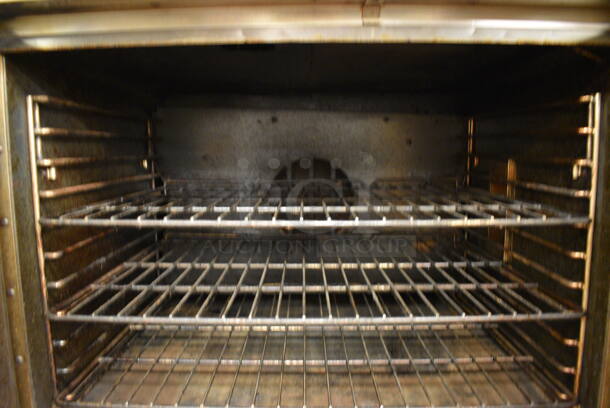 2 FANTASTIC! Southbend Stainless Steel Commercial Gas Powered Full Size Convection Oven w/ View Through Doors, Metal Oven Racks and Thermostatic Controls on Commercial Casters. BUYER MUST REMOVE. 38x33x65. 2 Times Your Bid! Unit Was Working When Restaurant Closed! - Image 4 of 9
