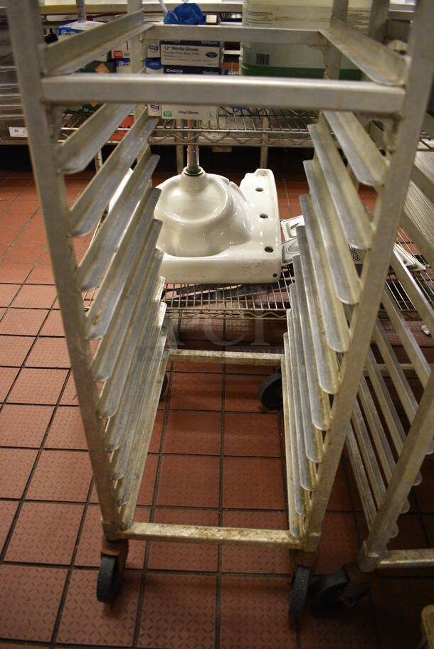 Metal Commercial Pan Transport Rack on Commercial Casters. 16x22x69 - Image 4 of 4