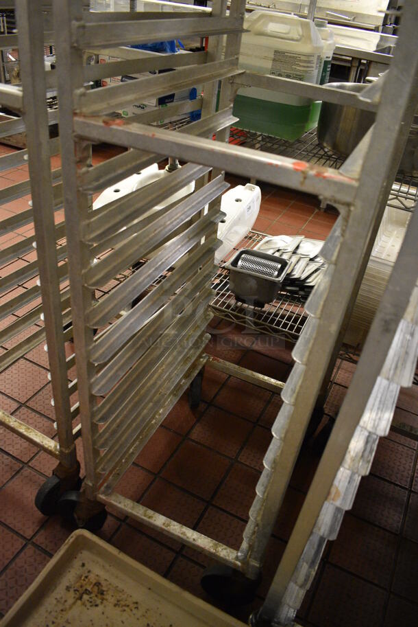 Metal Commercial Pan Transport Rack on Commercial Casters. 16x22x69 - Image 3 of 3