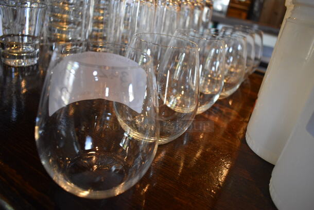 6 Beverage Glasses. 3.5x3.5x4.5. 6 Times Your Bid! - Image 2 of 2