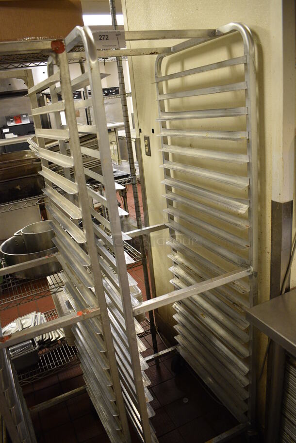Metal Commercial Pan Transport Rack on Commercial Casters. 20.5x26x70 - Image 2 of 3