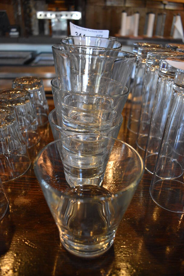 10 Beverage Glasses. 4x4x4. 10 Times Your Bid!