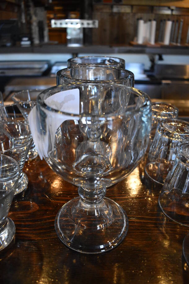 3 Wine Glass Goblets. 4.5x4.5x7. 3 Times Your Bid! - Image 1 of 2