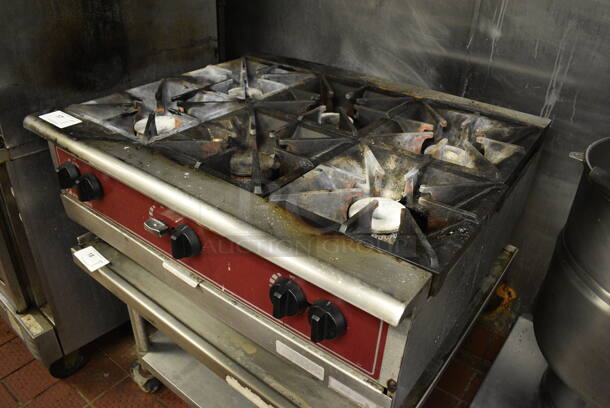 GREAT! Southbend Stainless Steel Commercial Countertop Gas Powered 6 Burner Range. BUYER MUST REMOVE. 37x32x15. Unit Was Working When Restaurant Closed! - Image 2 of 5