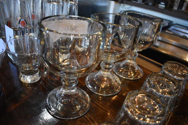 3 Wine Glass Goblets. 4.5x4.5x7. 3 Times Your Bid! - Image 2 of 2