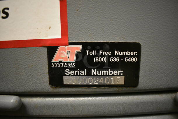 AT Systems Gray Metal Safe w/ Bill Collectors. Does Not Come w/ Keys. BUYER MUST REMOVE. 13.5x19x56 - Image 5 of 8