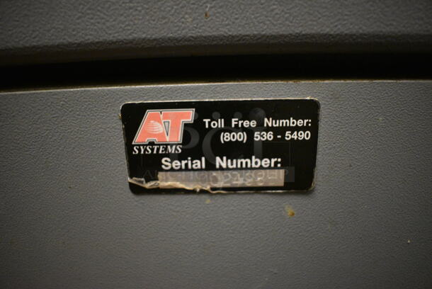 AT Systems Gray Metal Safe w/ Bill Collectors. Does Not Come w/ Keys. BUYER MUST REMOVE. 13.5x19x56 - Image 6 of 8