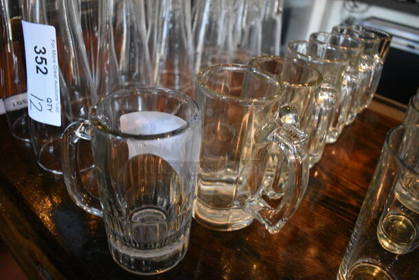 7 Glass Mugs. 4.5x3x5.5. 7 Times Your Bid! - Image 2 of 2