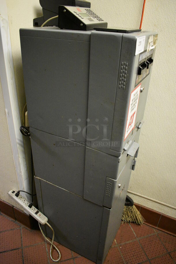 AT Systems Gray Metal Safe w/ Bill Collectors. Does Not Come w/ Keys. BUYER MUST REMOVE. 13.5x19x56 - Image 8 of 8