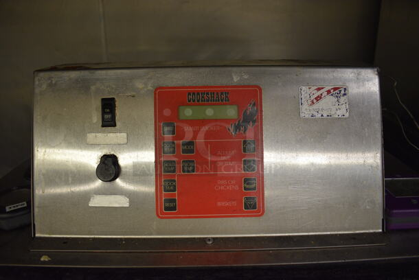 SWEET! Cookshack Model 250 Metal Commercial Electric Powered Smoker w/ Metal Racks on Commercial Casters. 240 Volts. 26.5x27x63. Unit Was Working When Restaurant Closed! - Image 4 of 8