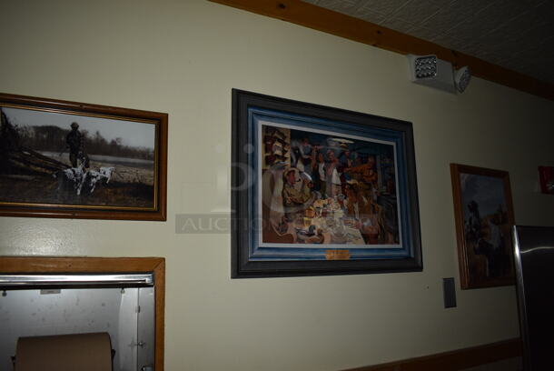 ALL ONE MONEY! Lot of Entire Room's Various Wall Decorations Including Pictures! BUYER MUST REMOVE - Image 2 of 3