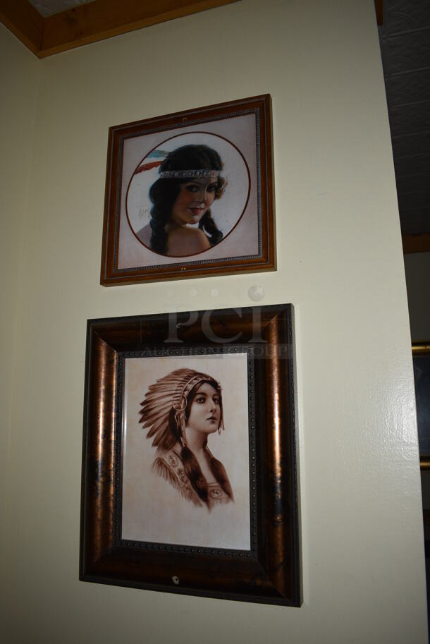 ALL ONE MONEY! Lot of Entire Room's Various Wall Decorations Including Native American Pictures! BUYER MUST REMOVE - Image 3 of 6