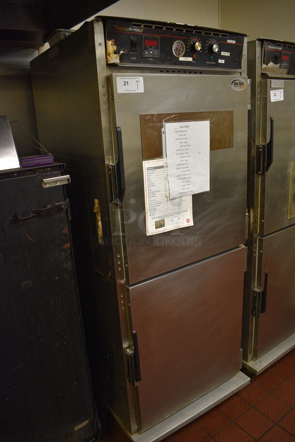 NICE! CresCor Model CO151FUA12B2083FD Metal Commercial 2 Half Size Door Roast N Hold Warming Cabinet on Commercial Casters. 230 Volts, 3 Phase. 29x35x74. Unit Was Working When Restaurant Closed! - Image 2 of 10