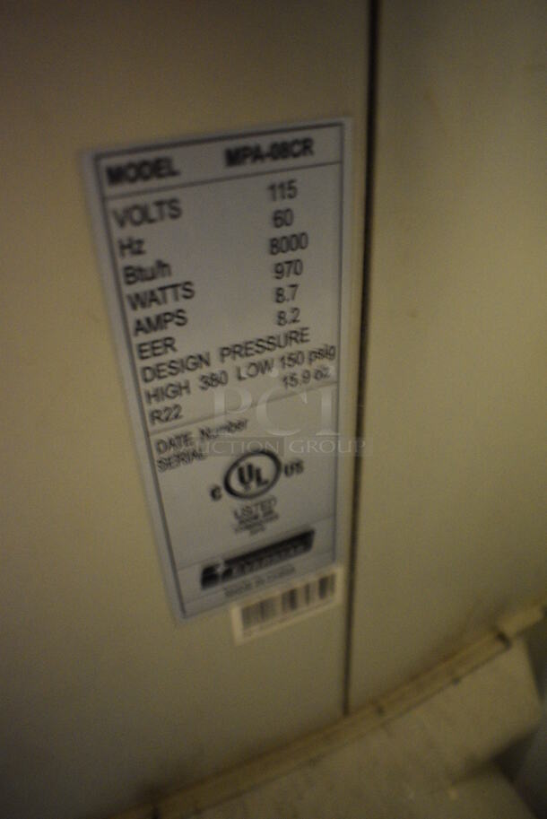Everstar Mdoel MPA-08CR Floor Style Portable Air Conditioner. 115 Volts, 1 Phase. 14x16x34 - Image 4 of 5