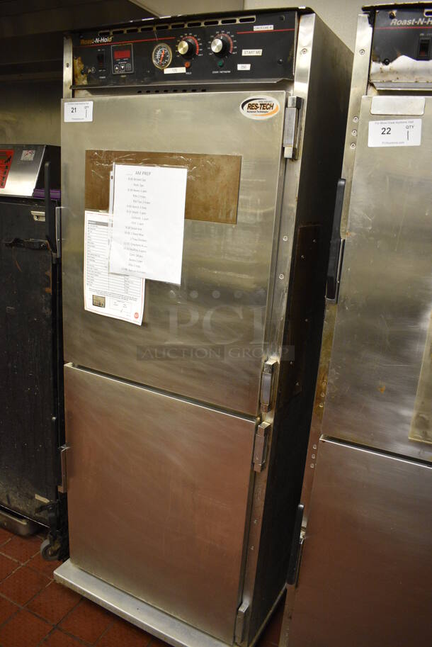 NICE! CresCor Model CO151FUA12B2083FD Metal Commercial 2 Half Size Door Roast N Hold Warming Cabinet on Commercial Casters. 230 Volts, 3 Phase. 29x35x74. Unit Was Working When Restaurant Closed! - Image 5 of 10
