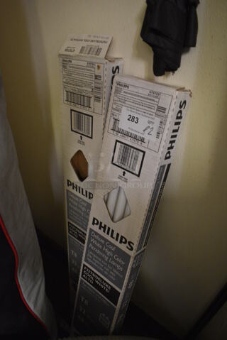 ALL ONE MONEY! Lot of 2 Boxes of Philips Fluorescent Light Bulbs! 48"