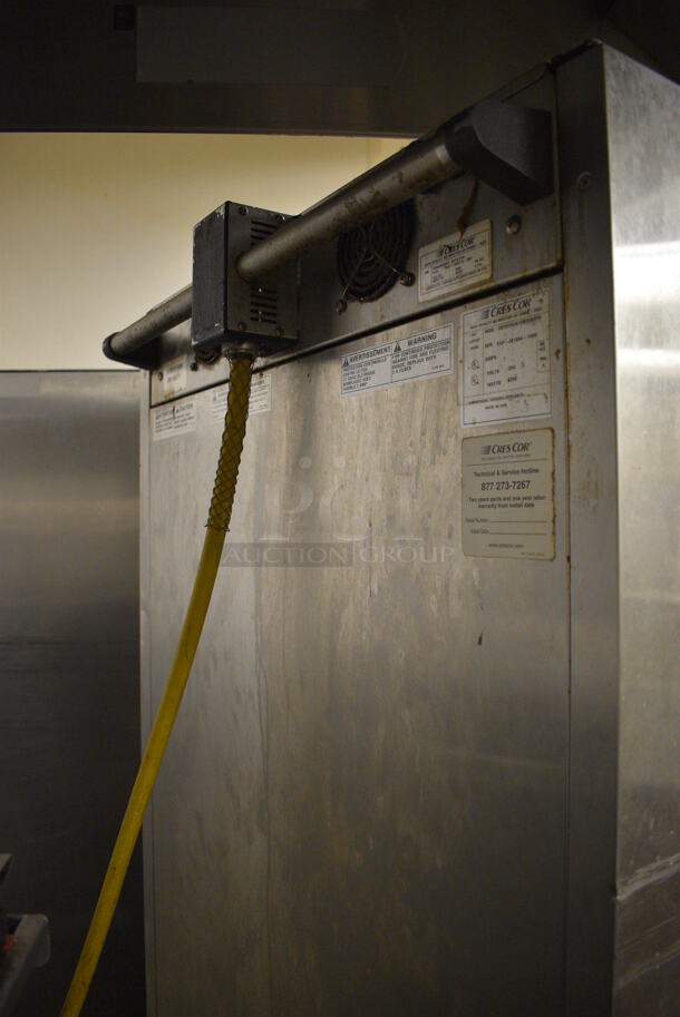 NICE! CresCor Model CO151FUA12B2083FD Metal Commercial 2 Half Size Door Roast N Hold Warming Cabinet on Commercial Casters. 230 Volts, 3 Phase. 29x35x74. Unit Was Working When Restaurant Closed! - Image 10 of 10