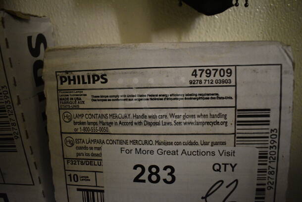 ALL ONE MONEY! Lot of 2 Boxes of Philips Fluorescent Light Bulbs! 48" - Image 3 of 3