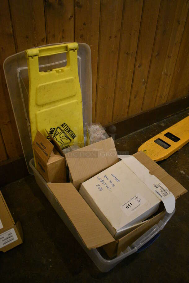 ALL ONE MONEY! Lot of Various Items Including Wet Floor Caution Sign! - Image 2 of 3