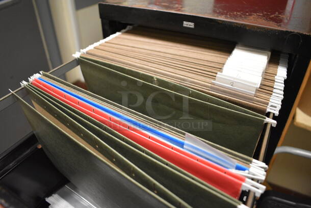 Black Metal 4 Drawer Filing Cabinet. 15x26.5x52 - Image 3 of 6