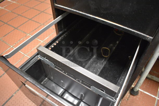 Black Metal 4 Drawer Filing Cabinet. 15x26.5x52 - Image 6 of 6
