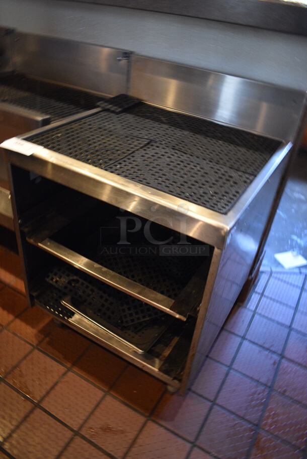 Stainless Steel Commercial Drainboard w/ Undershelf. BUYER MUST REMOVE. 24x24x36 - Image 2 of 3