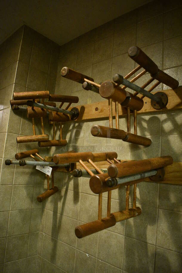 10 Wooden Countertop Tray Stands. 12x12x7. 10 Times Your Bid! - Image 2 of 2