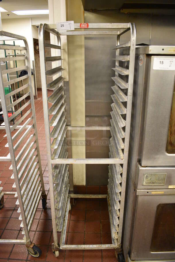 Metal Commercial Pan Transport Rack on Commercial Casters. 20.5x26x69 - Image 1 of 4