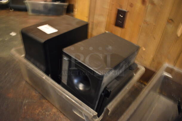 2 Bose Black Subwoofer Speakers. 7.5x13x14. 2 Times Your Bid! - Image 2 of 5