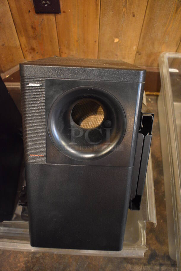 2 Bose Black Subwoofer Speakers. 7.5x13x14. 2 Times Your Bid! - Image 4 of 5