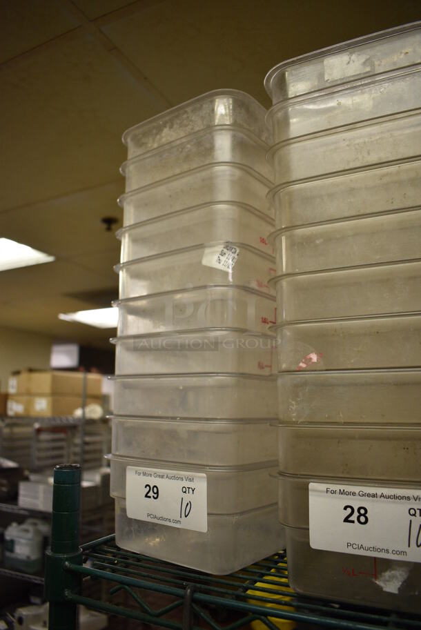 10 Poly Clear Containers. 7x7x4. 10 Times Your Bid! - Image 2 of 2