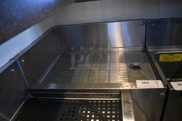 Stainless Steel Commercial Drainboard w/ Backsplash. BUYER MUST REMOVE. 24x19x36 - Image 2 of 2
