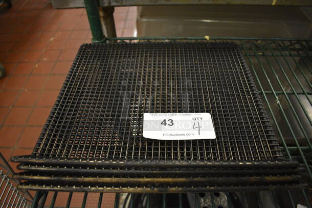 4 Metal Mesh Trays. 13x13x2. 4 Times Your Bid! - Image 1 of 2