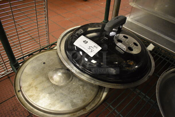 5 Various Metal Round Lids. Includes 11.5x11.5. 5 Times Your Bid! - Image 1 of 2