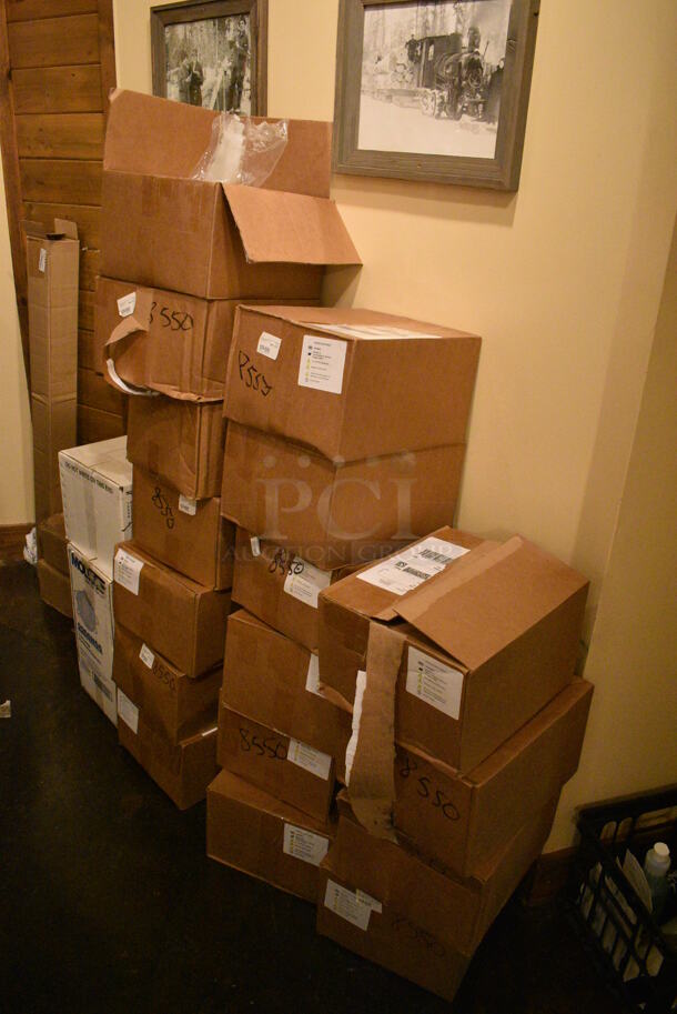 ALL ONE MONEY! ROOM LOT! Entire Contents of This Office Including Desk, Computer, Boxes of Face Shields, Filing Cabinets, Trophies and Wall Decor! BUYER MUST REMOVE - Image 7 of 9