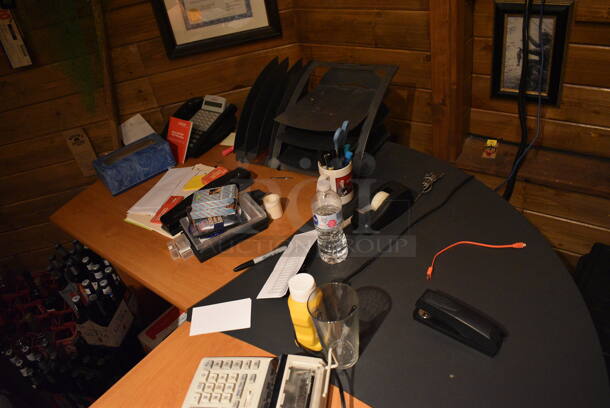 ALL ONE MONEY! ROOM LOT! Entire Contents of This Office Including Desk, Office Chair, Filing Cabinet, Television and Wall Decor! BUYER MUST REMOVE - Image 7 of 8