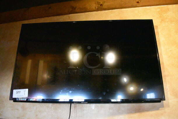 Sharp 42" Television. BUYER MUST REMOVE. We Will Not Ship This Item. Tested and Working! - Image 1 of 3