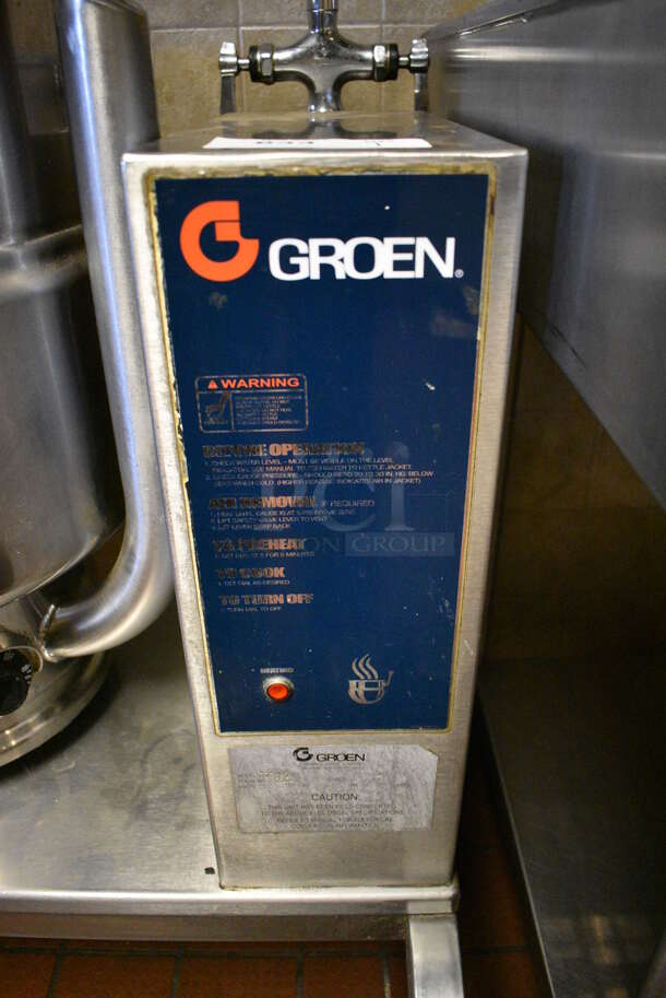 BEAUTIFUL! Groen Model TDB-40 Stainless Steel Commercial Floor Style 40 Quart Electric Powered Tilting Kettle. 28x28x48. Unit Was Working When Restaurant Closed! - Image 4 of 8