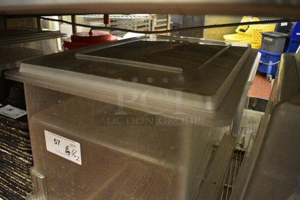 4 Poly Clear Bins w/ 4 Lids. 18x26x15. 4 Times Your Bid! - Image 3 of 3