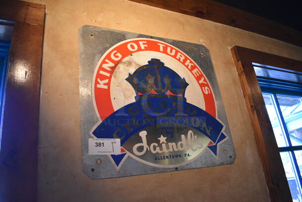 Jaindl's Grand Champion King of Turkeys Sign. BUYER MUST REMOVE. 24x22 - Image 2 of 3