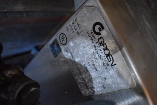 BEAUTIFUL! 2010 Groen Model TDB-20 Stainless Steel Commercial Countertop 20 Quart Electric Powered Tilting Kettle. 208 Volts, 3 Phase. 24x17x30. Unit Was Working When Restaurant Closed! - Image 6 of 7