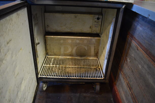 NICE! 2007 True Model TWT-27F Stainless Steel Commercial Single Door Undercounter Freezer on Commercial Casters. 115 Volts, 1 Phase. 27.5x30x39. Unit Was Working When Restaurant Closed! - Image 3 of 4