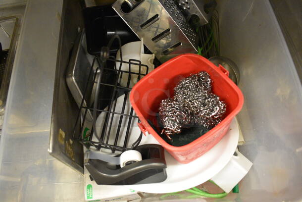 ALL ONE MONEY! Lot of Various Items Including Cheese Graters in Clear Poly Bin! - Image 4 of 4