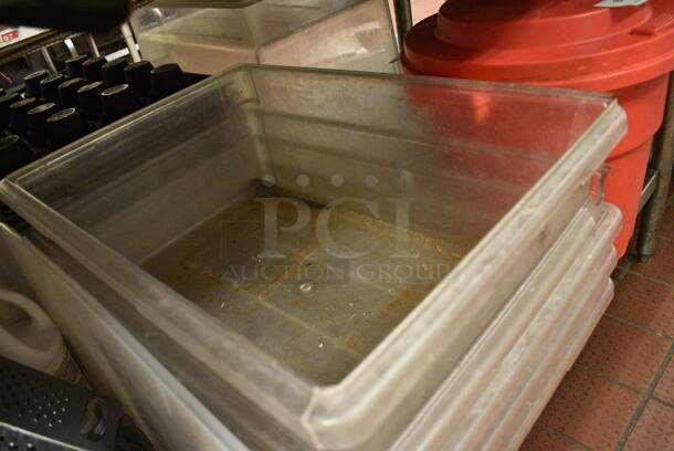 5 Clear Poly Bins. 18x26x6, 1826x9. 5 Times Your Bid! - Image 2 of 3